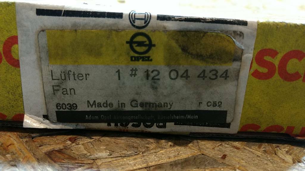 Opel Oldtimer Lichtmaschine Lüfterrad 1204434 NEU