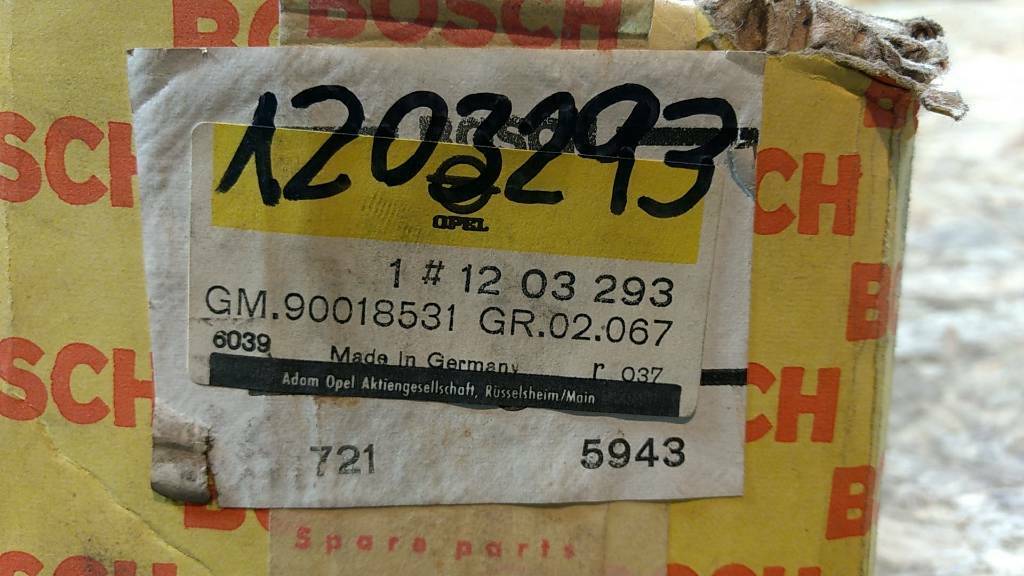 Opel Oldtimer Starterabdeckung 1203293 NEU