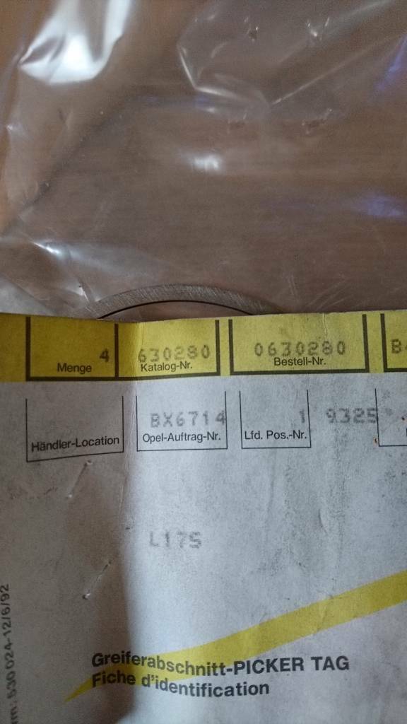Opel Youngtimer Oldtimer Kolbenring neu original GM 630280