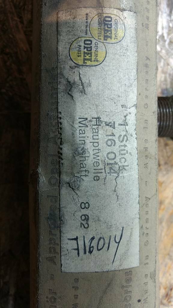 Original GM Opel Oldtimer Hauptwelle Modell? 716014 NEU