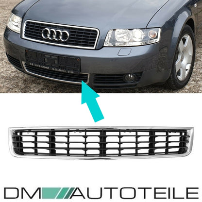 Stoßstangen Gitter vorne mitte für Audi A4 B6 Avant Cabriolet B7 8E2 2000-2004