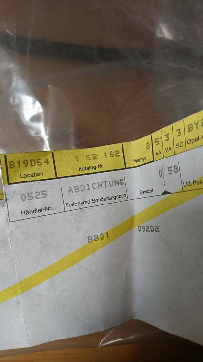 Original GM Opel Youngtimer Oldtimer Dichtung neu