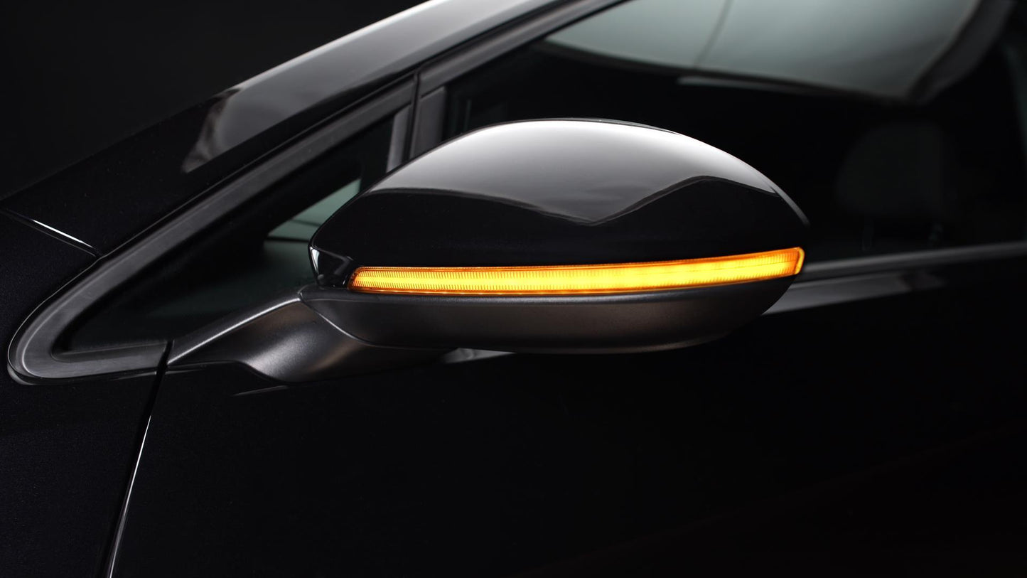 2x OSRAM Dynamische LED Spiegelblinker passt für VW Golf 7 Touran 5T Weiß