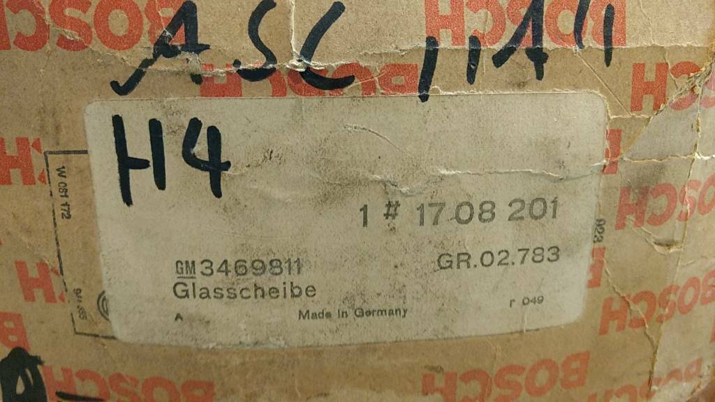 Original GM Opel Ascona A Scheinwerferglas NEU