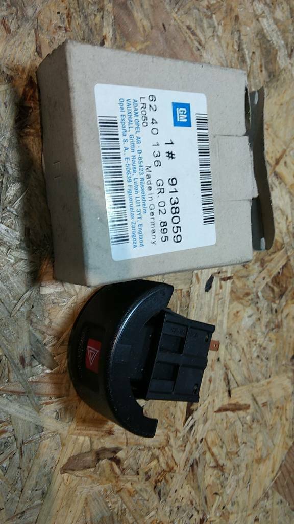 Original GM Opel Warnblinkschalter Astra G / Astra G Cabrio NEU