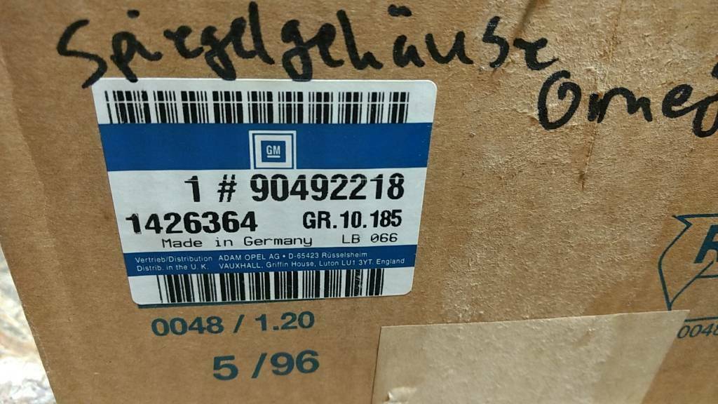 Original GM Opel Omega B Außenspiegel elektrisch beheizt NEU