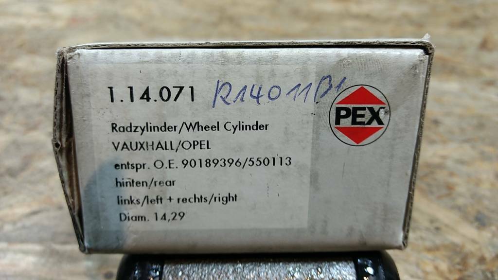 Original PEX Radzylinder hinten links Opel Vauxhall NEU