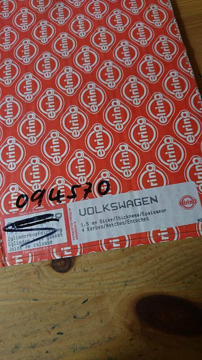 VW Youngtimer Oldtimer Zylinderkopf Dichtung NEU Elring 094570