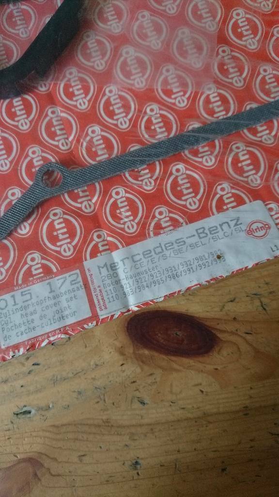 MB 280 C CE E S SE SEL SLC SL Ventildeckel Dichtung Satz  Elring NEU