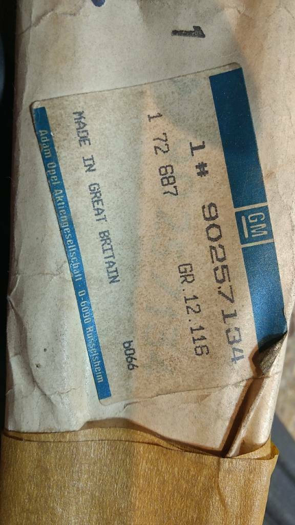 Original GM Opel Kadett E Combo Schutzzierleiste Seite NEU