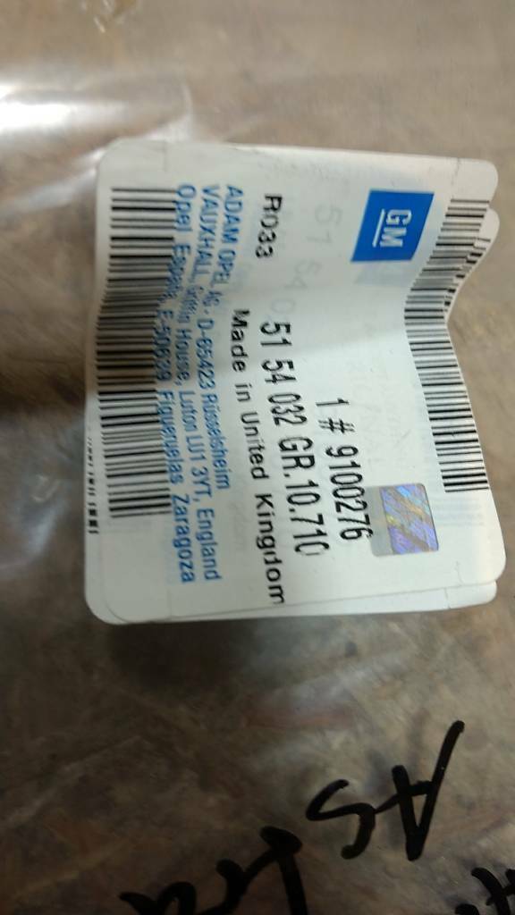 Original GM Opel Astra G Fensterschachtabdichtung NEU