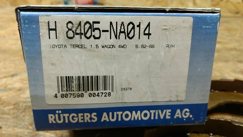 Original PAGID Bremsbacken Hinterachse Toyota Tercel 1.5 NEU