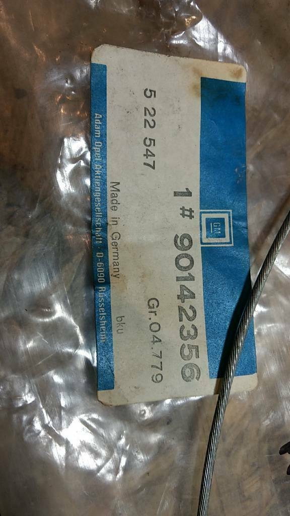 Original GM Opel Kadett D Caravan Handbremsseilzug NEU