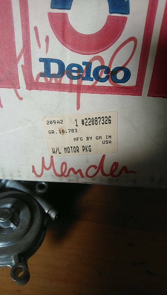Chevrolet Impala Fensterhebermotor neu Original GM