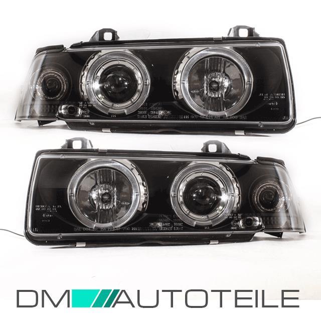 Angel Eyes Scheinwerfer Black passt für E36 alle Modelle Coupe Cabrio 90-99