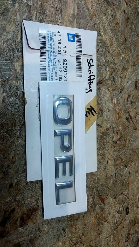 Original GM Opel Agila A Schriftzug "Opel" Heckklappe NEU