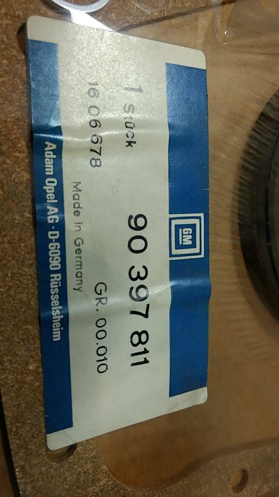 Original GM Opel Ascona C Dichtungssatz Kurbelgehäuse NEU