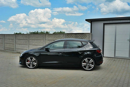 Seitenschweller Ansatz für SEAT LEON III CUPRA / FR schwarz matt