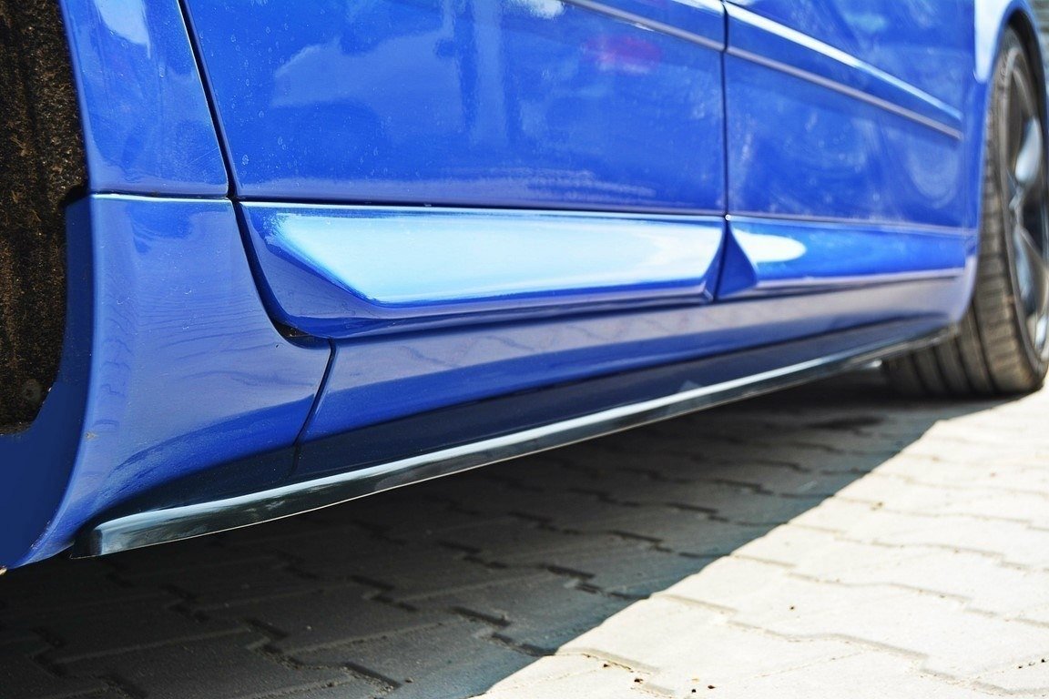 Seitenschweller Ansatz für Audi S4 / A4 / A4 S-Line B6 / B7  Carbon Look