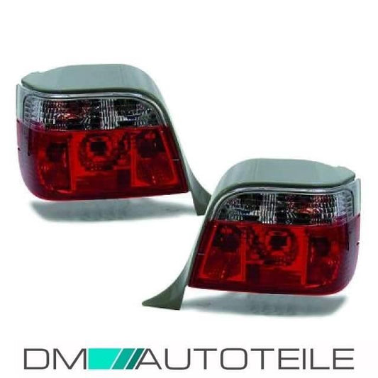 Rückleuchten Set Rot-Weiß Kristall passend für BMW E36 Touring Bj 90-99