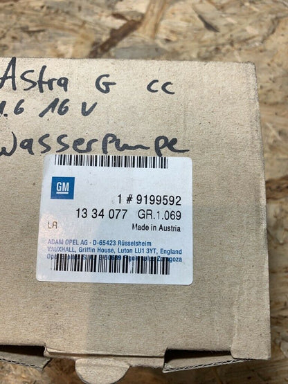 Original GM Opel Astra G CC 1.6 16v Wasserpumpe NEU