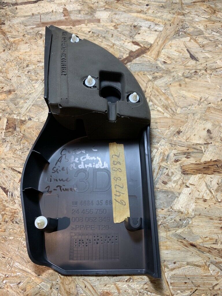 Original GM Opel Corsa C Abdeckung Spiegeldreieck innen NEU