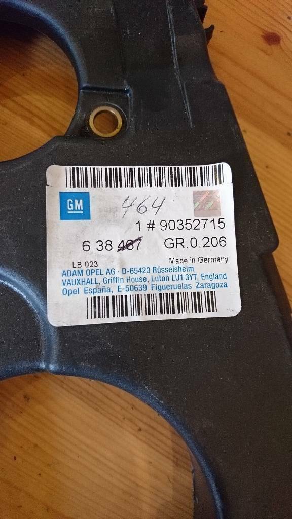 Corsa A Kadett E Vectra A Deckel hinten Zahnriemen oben Neu GM