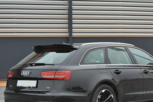 Spoiler CAP für Audi A6 C7 Avant schwarz matt