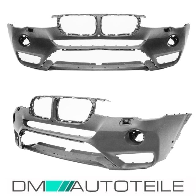 Stoßstange vorne SRA +LED +Park Assistent grundiert für BMW X3 F25 LCI ab 2014