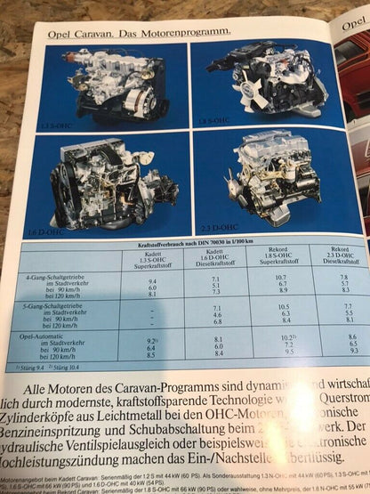 Opel Ascona Prospekte diverse