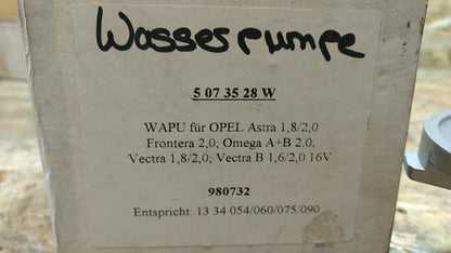 Astra Frontera Omega Vectra Calibra Wasserpumpe original Opel NEU