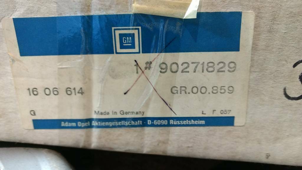 Kadett D / E Ascona C Kupplungssatz original GM Opel NEU