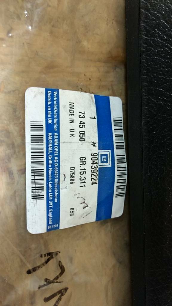 Vectra B Abdeckung Laderaum links original GM Opel NEU