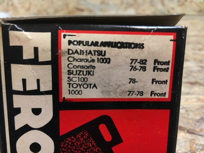 Daihatsu Suzuki Toyota Scheibenbremsbeläge Original Ferodo NEU