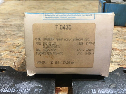 Audi, BMW, Ferrari Scheibenbremsbeläge  Original Pagid NEU