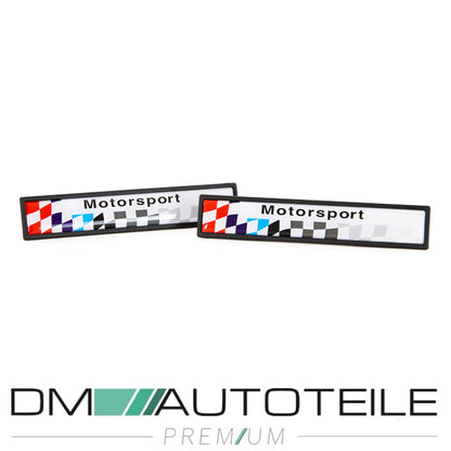 Set Türleisten Schwarz Zierleisten +Emblem passt für BMW E36 Coupe Cabrio Serie & M-Paket