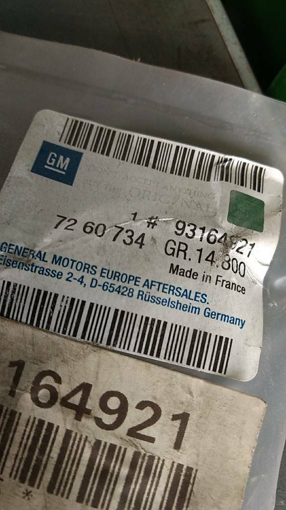 Opel Tigra B Sitzpolster schwarz original GM NEU