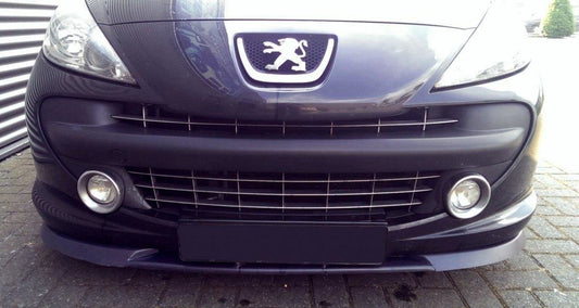 Front Ansatz für PEUGEOT 207 vor Facelift schwarz Hochglanz