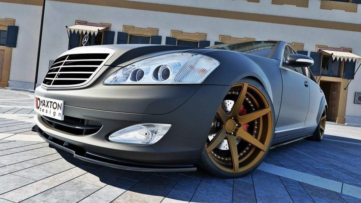 Front Ansatz für MERCEDES S-KLASSE W221 Carbon Look