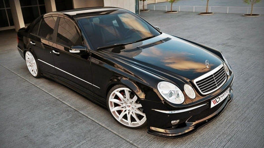 Front Ansatz für MERCEDES E W211 AMG VORFACELIFT schwarz Hochglanz