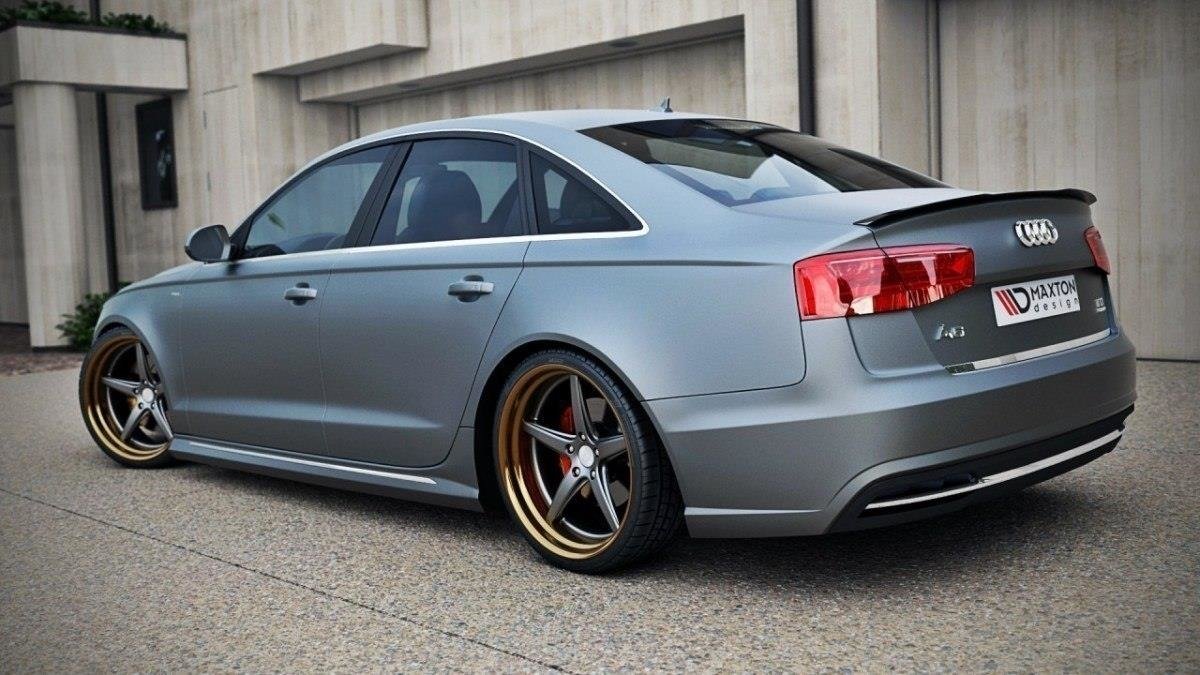 Spoiler CAP für AUDI A6 C7 S-LINE SEDAN Carbon Look