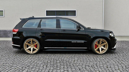 Seitenschweller Ansatz für Jeep Grand Cherokee WK2 Summit Facelift schwarz matt