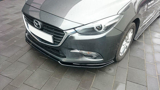 Front Ansatz für v.1 Mazda 3 BN (Mk3) Facelift schwarz matt