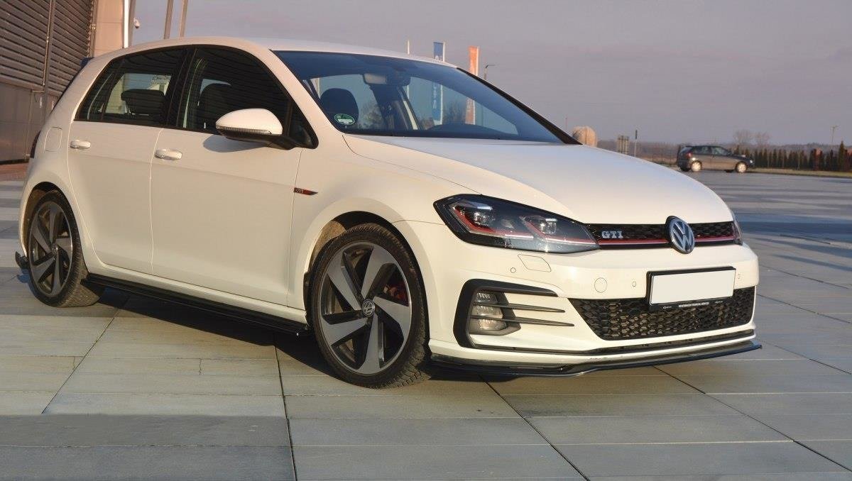 Front Ansatz V.2 für VW GOLF 7 GTI FACELIFT schwarz Hochglanz