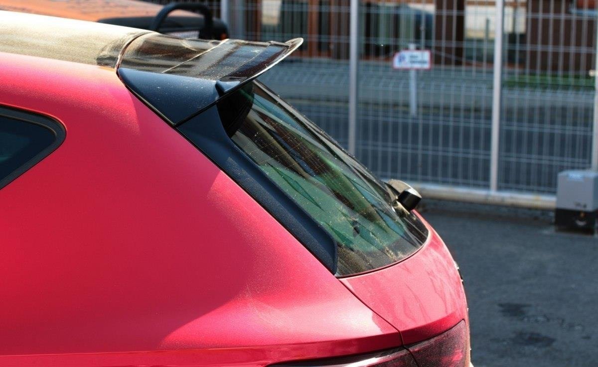 Spoiler CAP für Seat Leon Mk3 Cupra Facelift schwarz Hochglanz