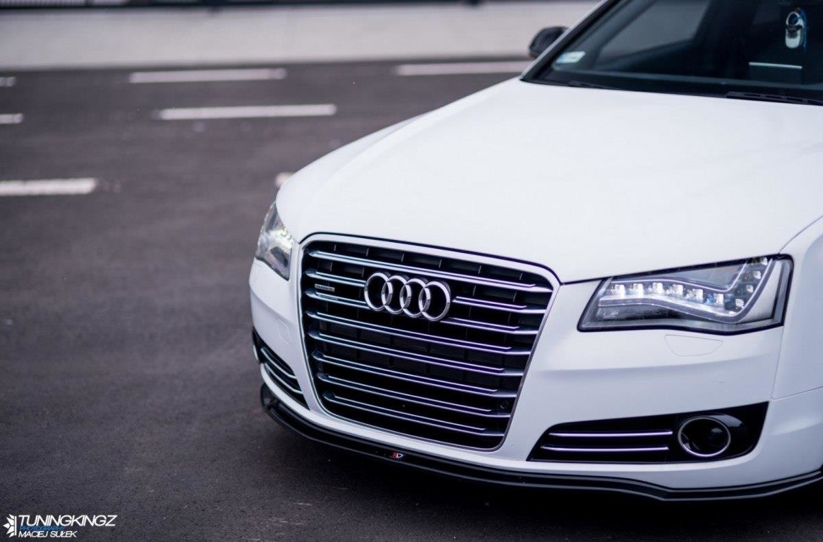 Front Ansatz V.1 für Audi A8 D4 Carbon Look