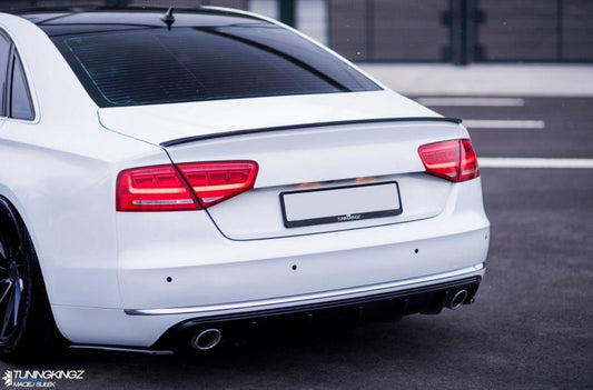 Spoiler CAP für Audi A8 D4 schwarz matt