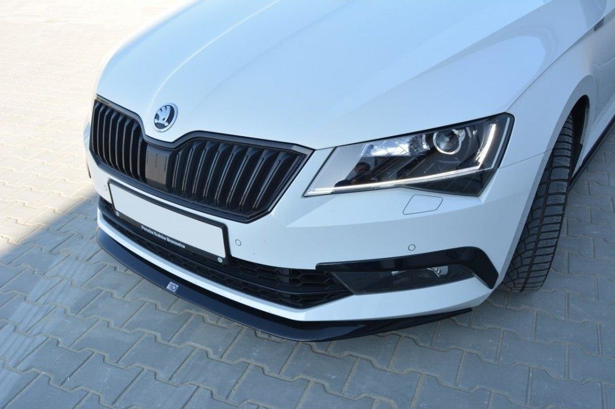 Front Ansatz V.1 für Skoda Superb Mk3 schwarz matt