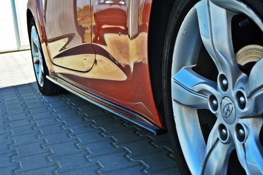Dokładki Progów Hyundai Veloster schwarz Hochglanz
