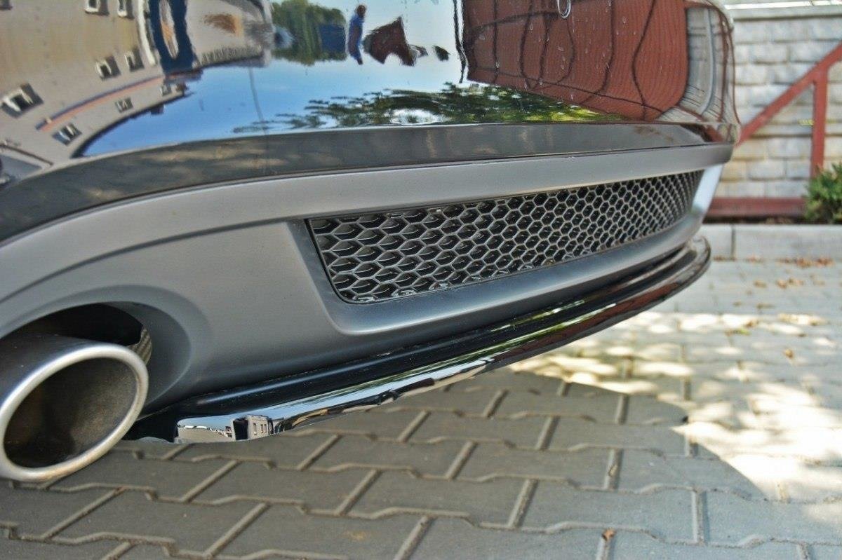 Mittlerer Diffusor Heck Ansatz für Audi A5 S-Line Coupe / Sportback (ohne einen vertikalen Balken) schwarz matt